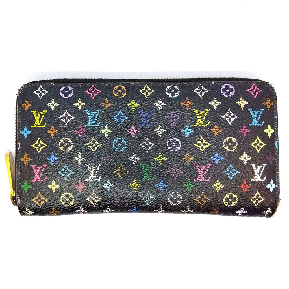 ルイヴィトン LOUIS VUITTON ラウンドファスナー モノグラム キャンバス M 60243 マルチ CA 1150 ノワール×グルナード