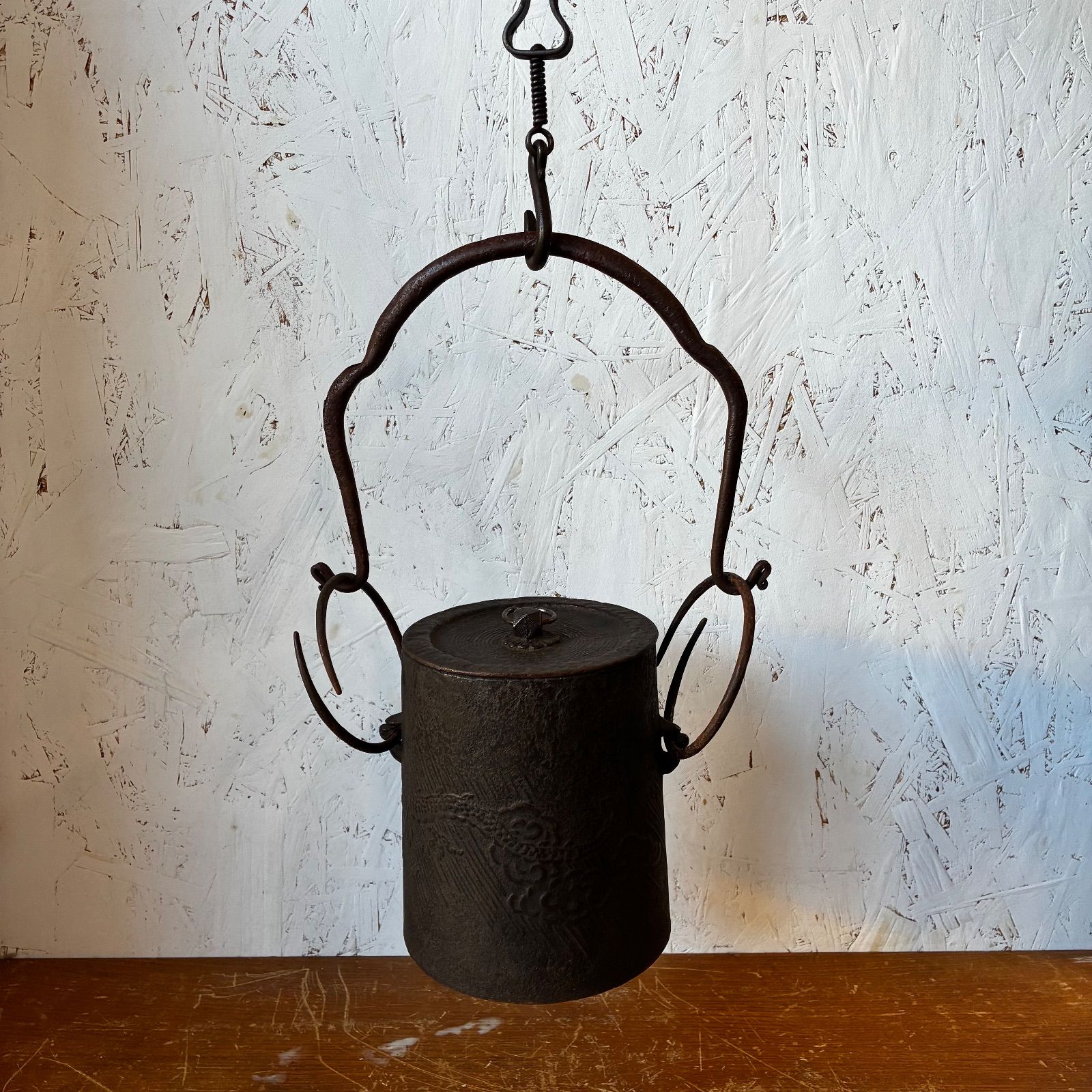 釣釜セット　鉄製　茶道具　浄清作　古物　中古品　送料込み 釣釜セット 鉄製 茶道具 浄清作 古物 中古品 送料込み 2025年最新】