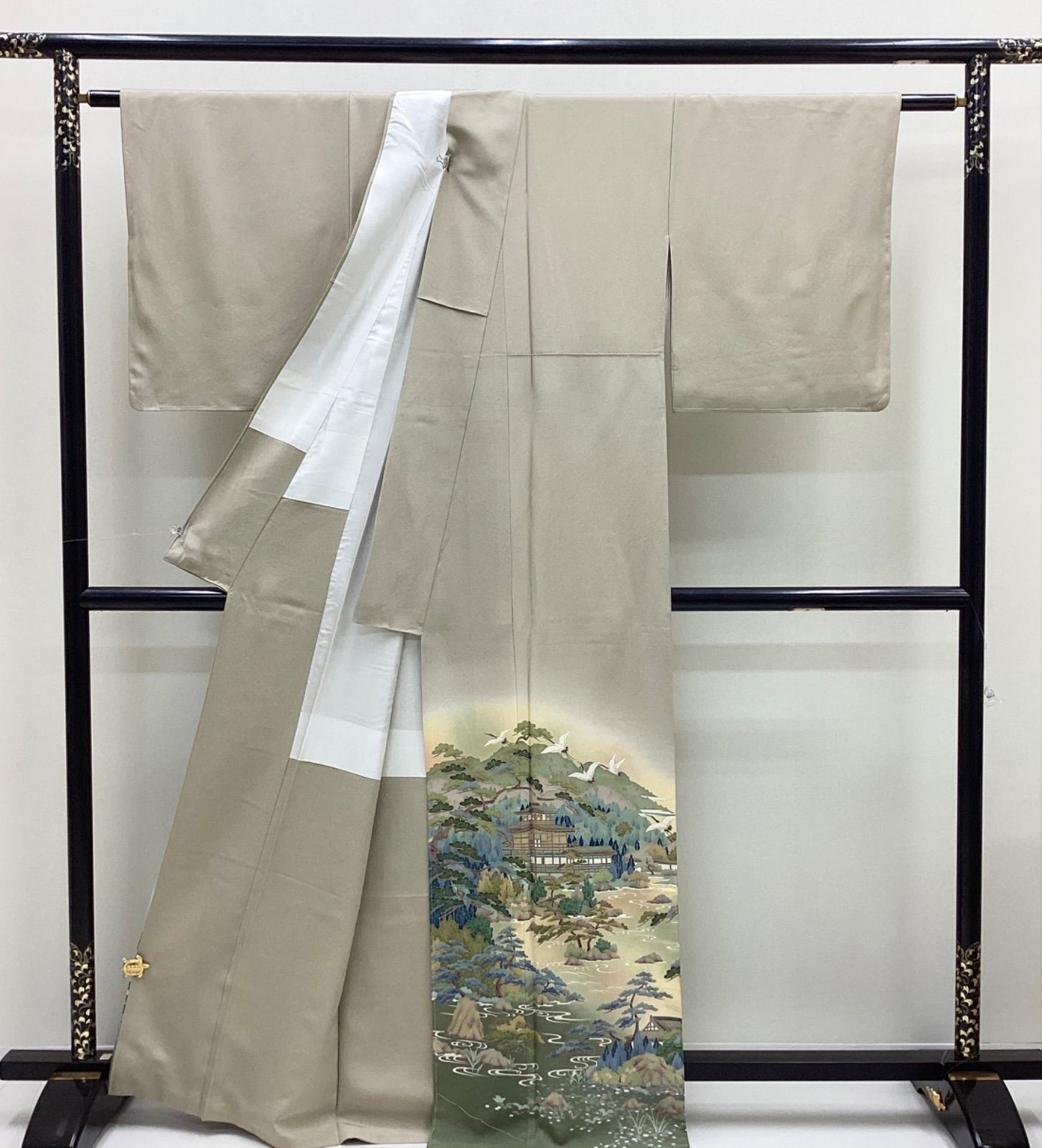 袷着物 色留袖 比翼なし 染め紋 正絹R 139