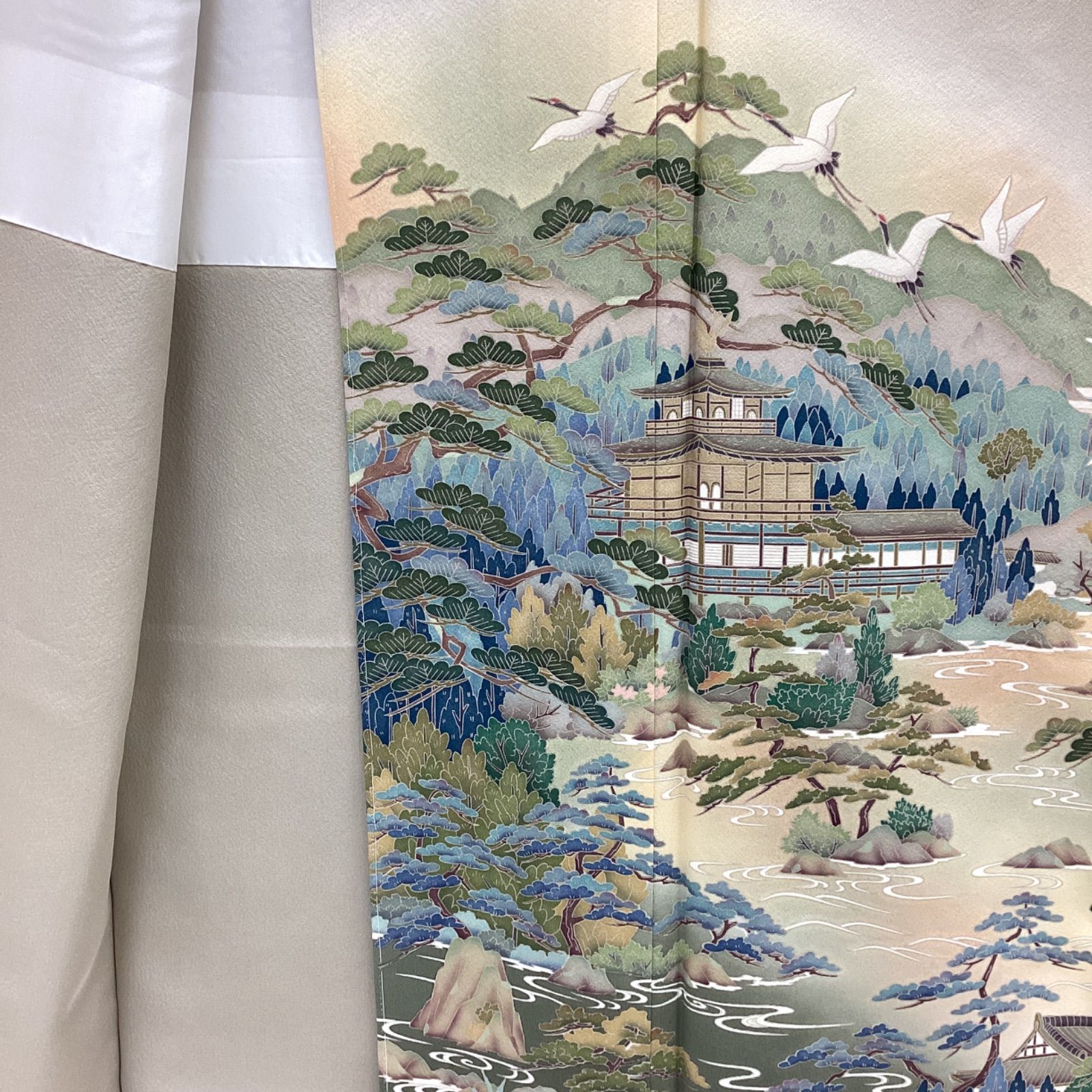  袷着物 色留袖 比翼なし 染め紋 正絹R 139 色留袖 着物