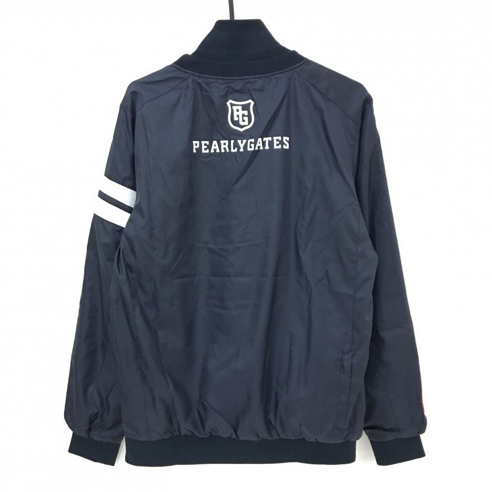 美品】パーリーゲイツ ツインスニード ネイビー 地模様 蓄熱裏地