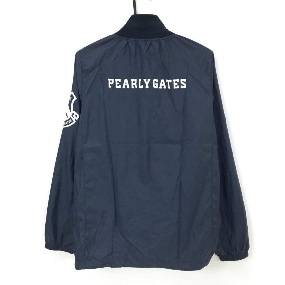 美品】パーリーゲイツ ツインスニード ネイビー 地模様 蓄熱裏地