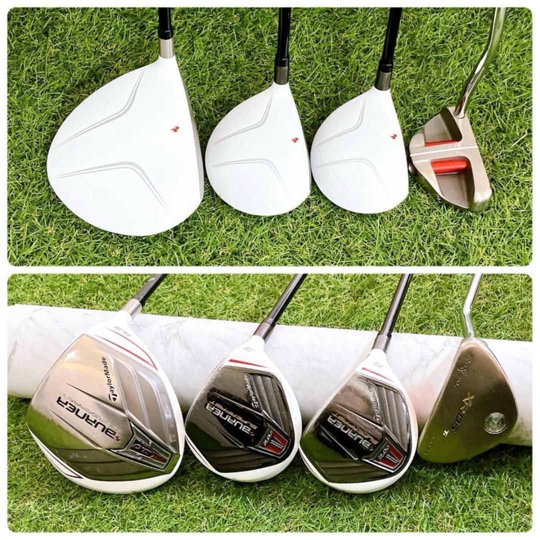 豪華14本 テーラーメイド バーナー メンズゴルフセット 初心者 右 フル