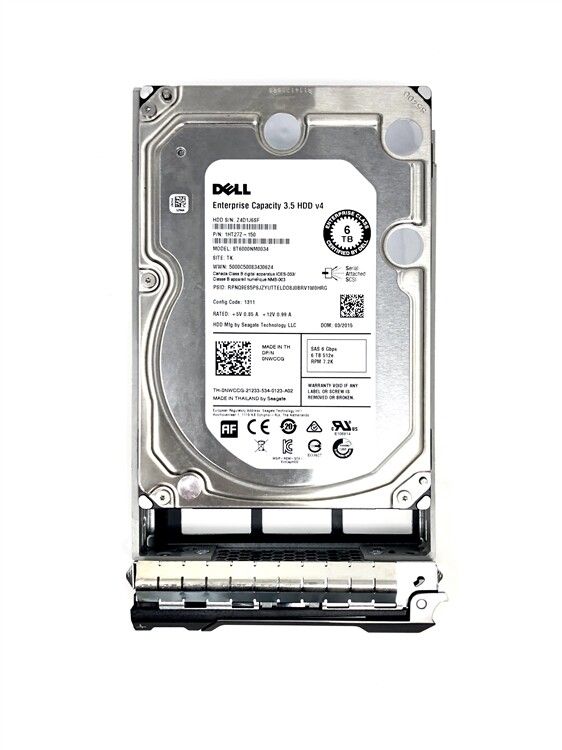 1年保証 再生品 Dell NWCCG 6 TB 7 2 K SAS 3 5 Gbps Enterprise Hard Drive