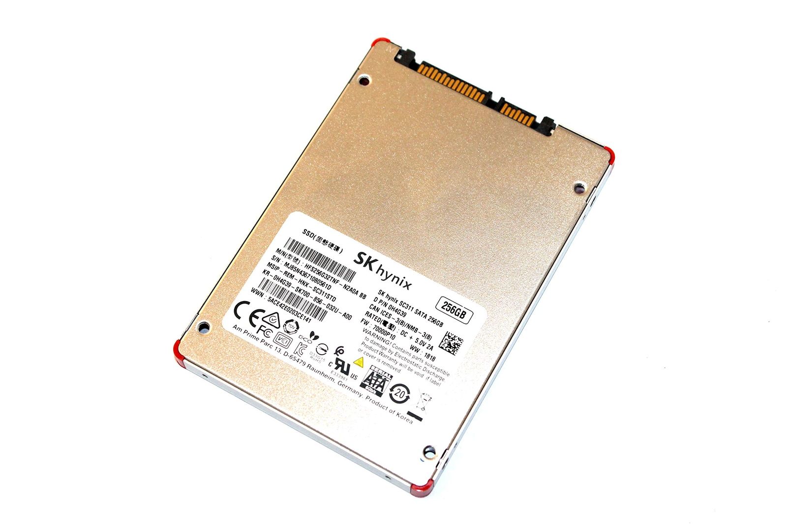 1年保証 再生品 0 H 4 G 39 SK Hynix 256 GB 2.5 SSD -N 2 A Dell