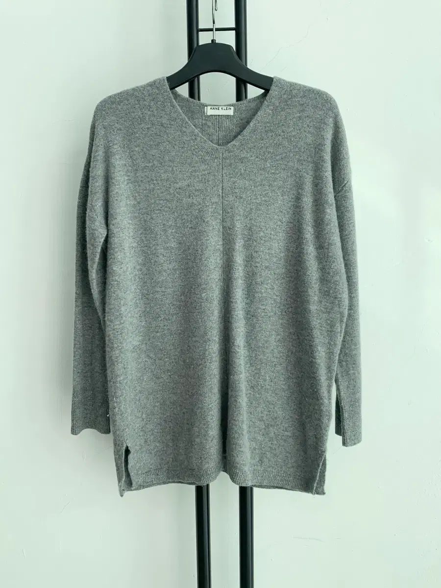 ANNE KLEIN アンクライン Vネック ウール カシミア ニット