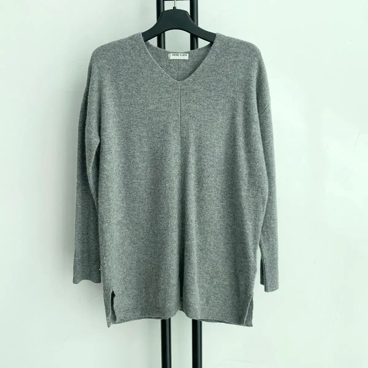 ANNE KLEIN アンクライン Vネック ウール カシミア ニット