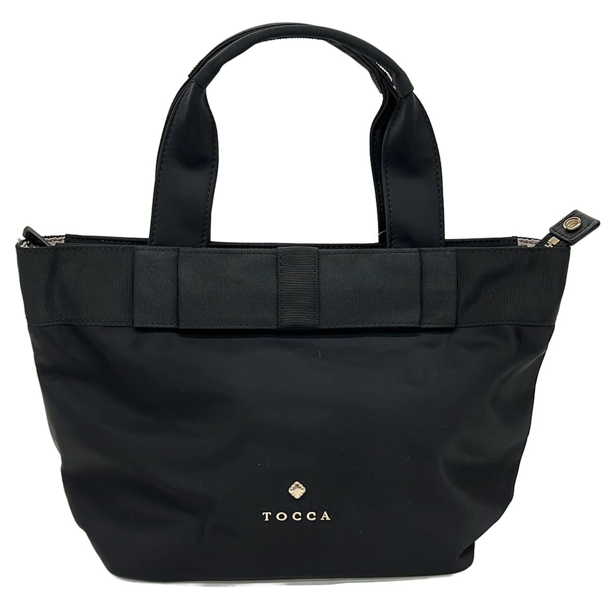 TOCCA トッカ ハンドバッグ 黒 リボン