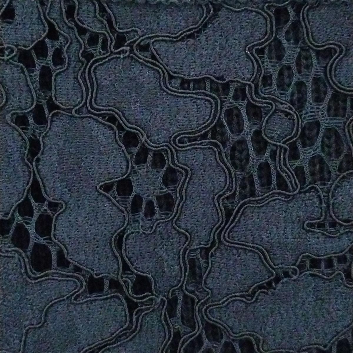  N゜21 ヌメロ ヴェントゥーノ 長袖セーター サイズ42 L レディース - 黒 クルーネック レース ショート丈 長袖 ニット セーター