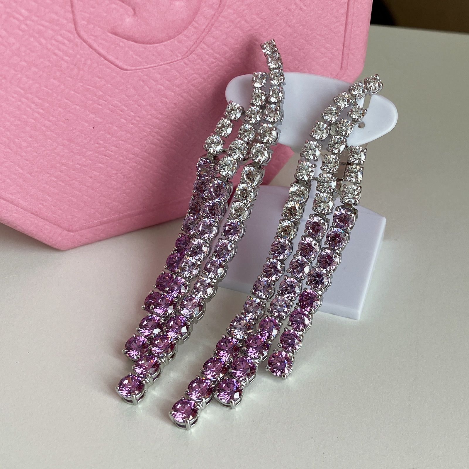  SWAROVSKI スワロフスキー Matrix クリップイヤリング バープル イヤリング アクセサリー