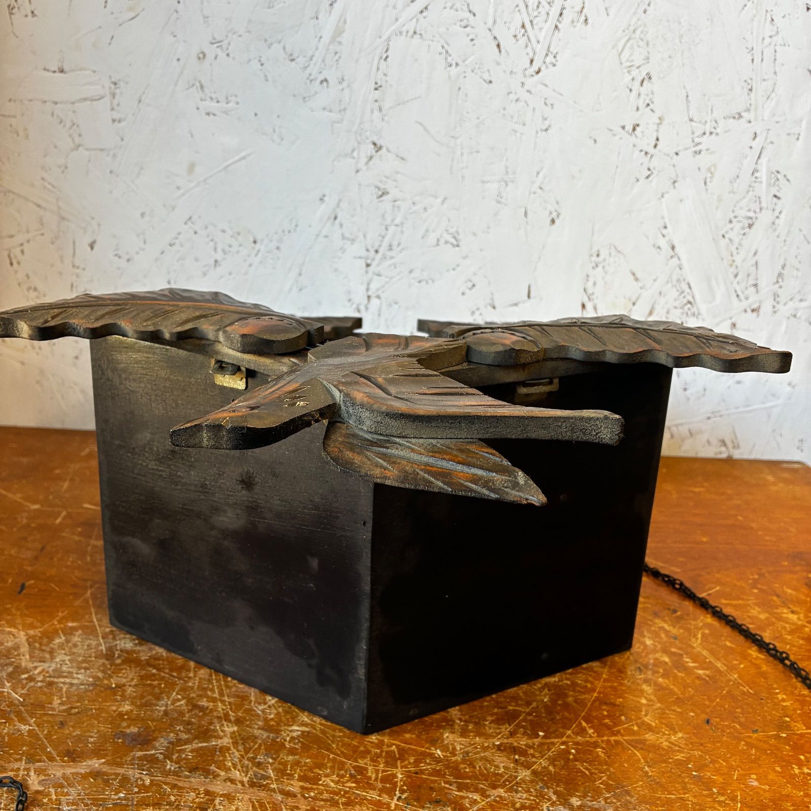 ジャンク品】ミケン 木製 振り子時計 鳩時計 レトロ - メルカリ