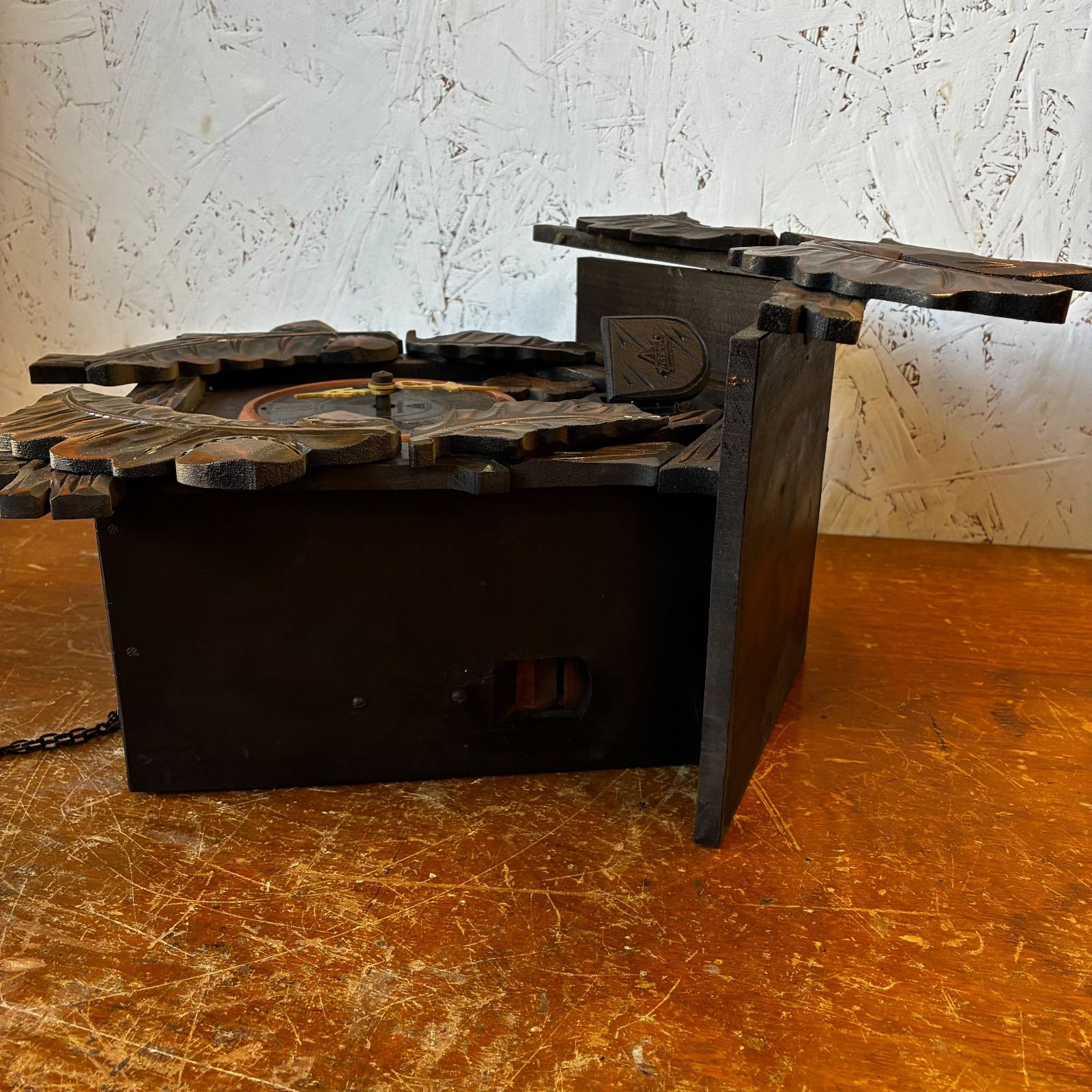 ジャンク品】ミケン 木製 振り子時計 鳩時計 レトロ - メルカリ