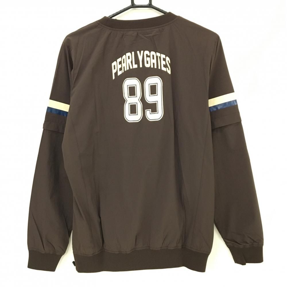 美品】パーリーゲイツ 2WAYスニード ブラウン 袖着脱可 裏地付き