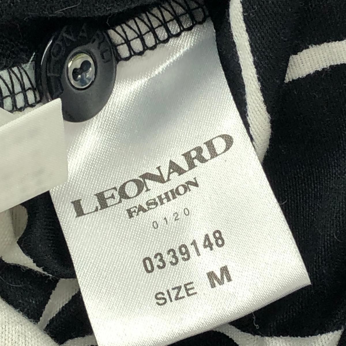 LEONARD レオナール 長袖カーディガン サイズ:M 花柄/クルーネック