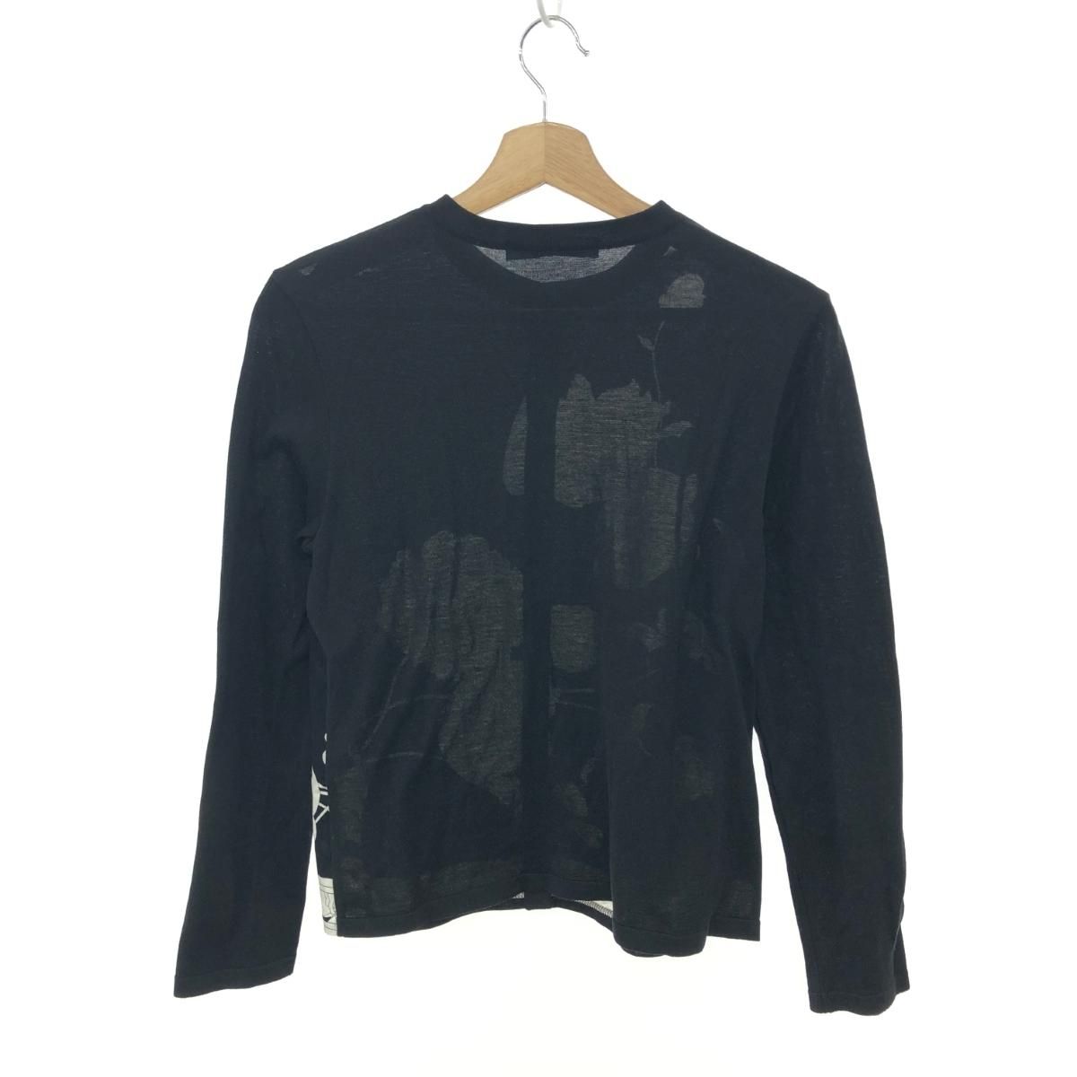 LEONARD レオナール 長袖カーディガン サイズ:M 花柄/クルーネック