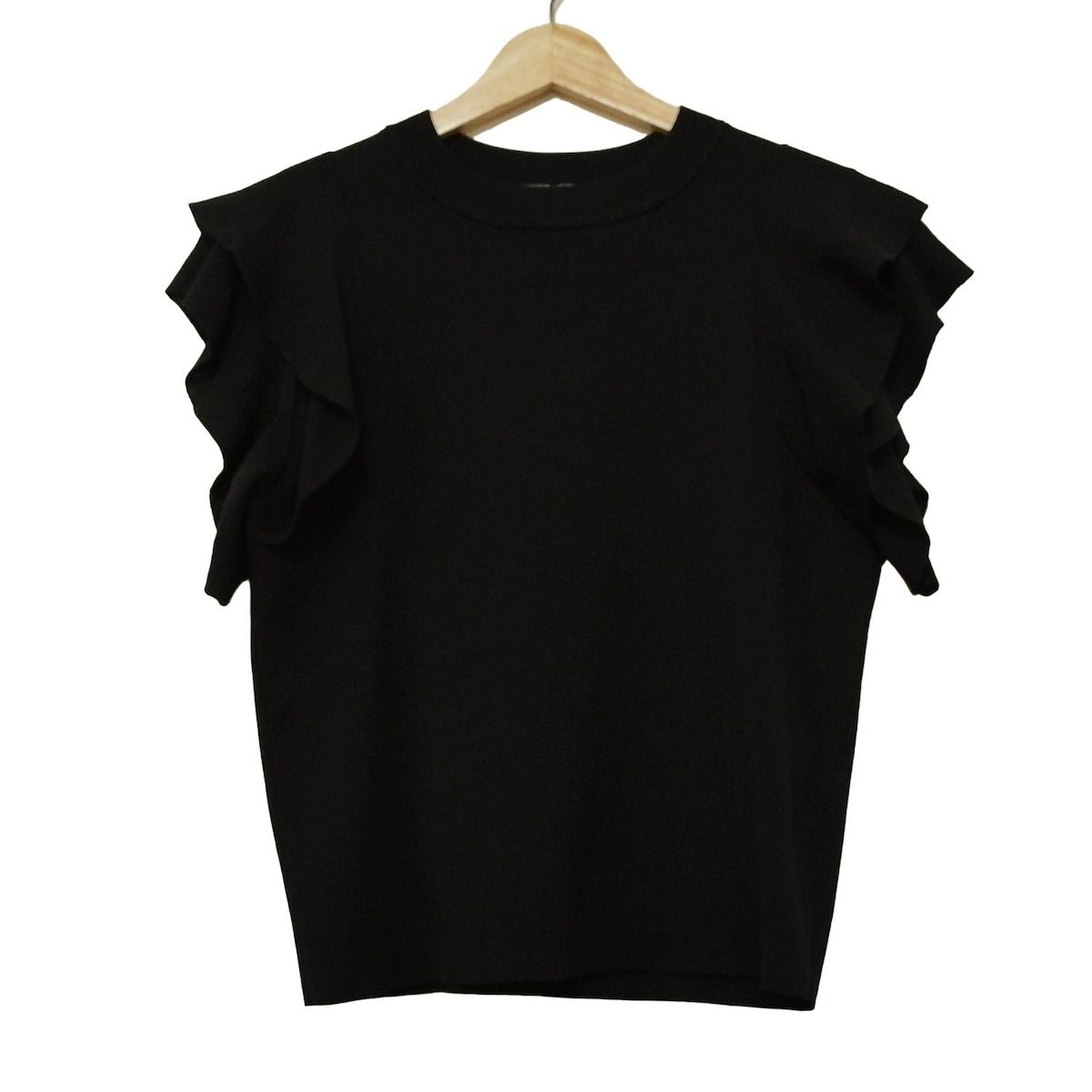 Loulou Willoughby ルルウィルビー 半袖セーター サイズ2 M レディース - 黒 クルーネック