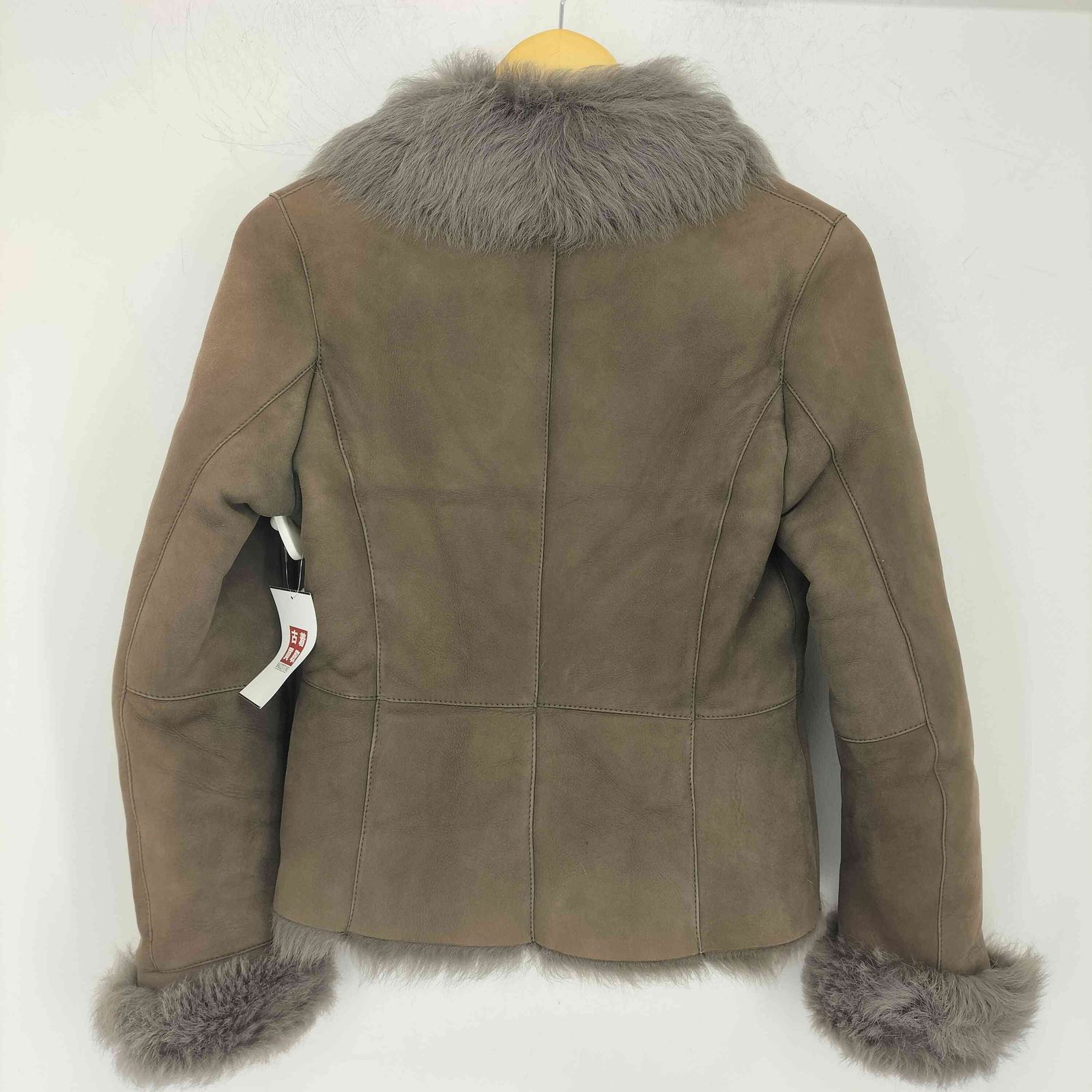 ユーズドフルギ 古着 ラムレザー スエード ファージャケット レディース 表記無