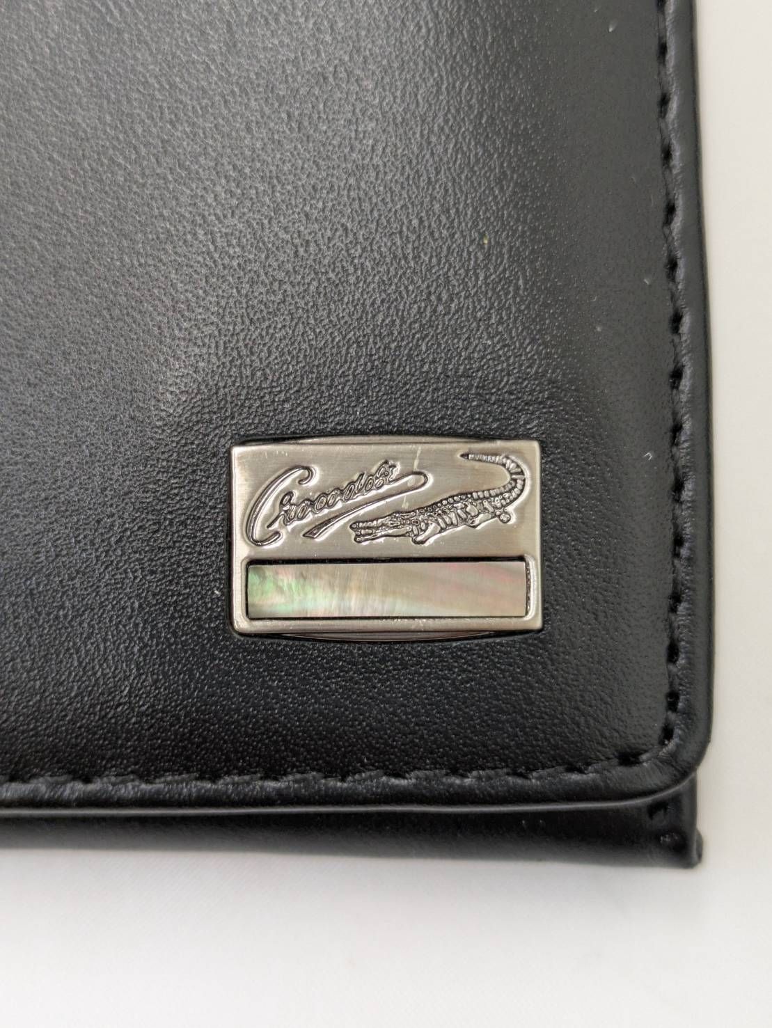 N【ヴィンテージ】Crocodile クロコダイル 長財布 ブラック 革製品