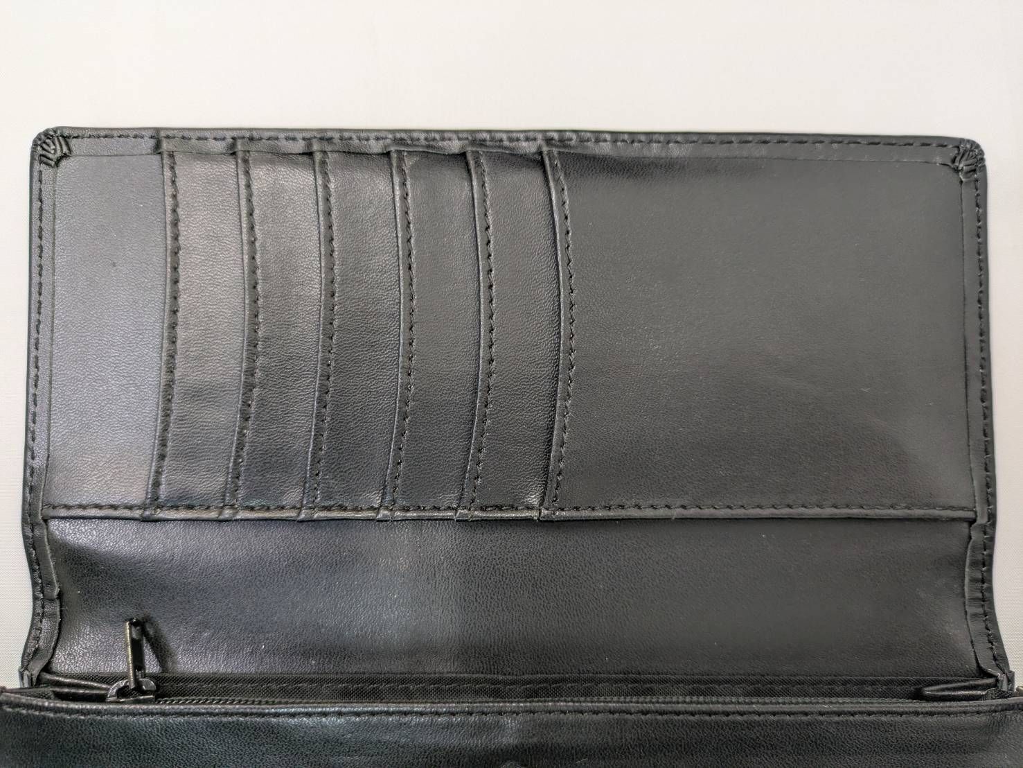 N【ヴィンテージ】Crocodile クロコダイル 長財布 ブラック 革製品