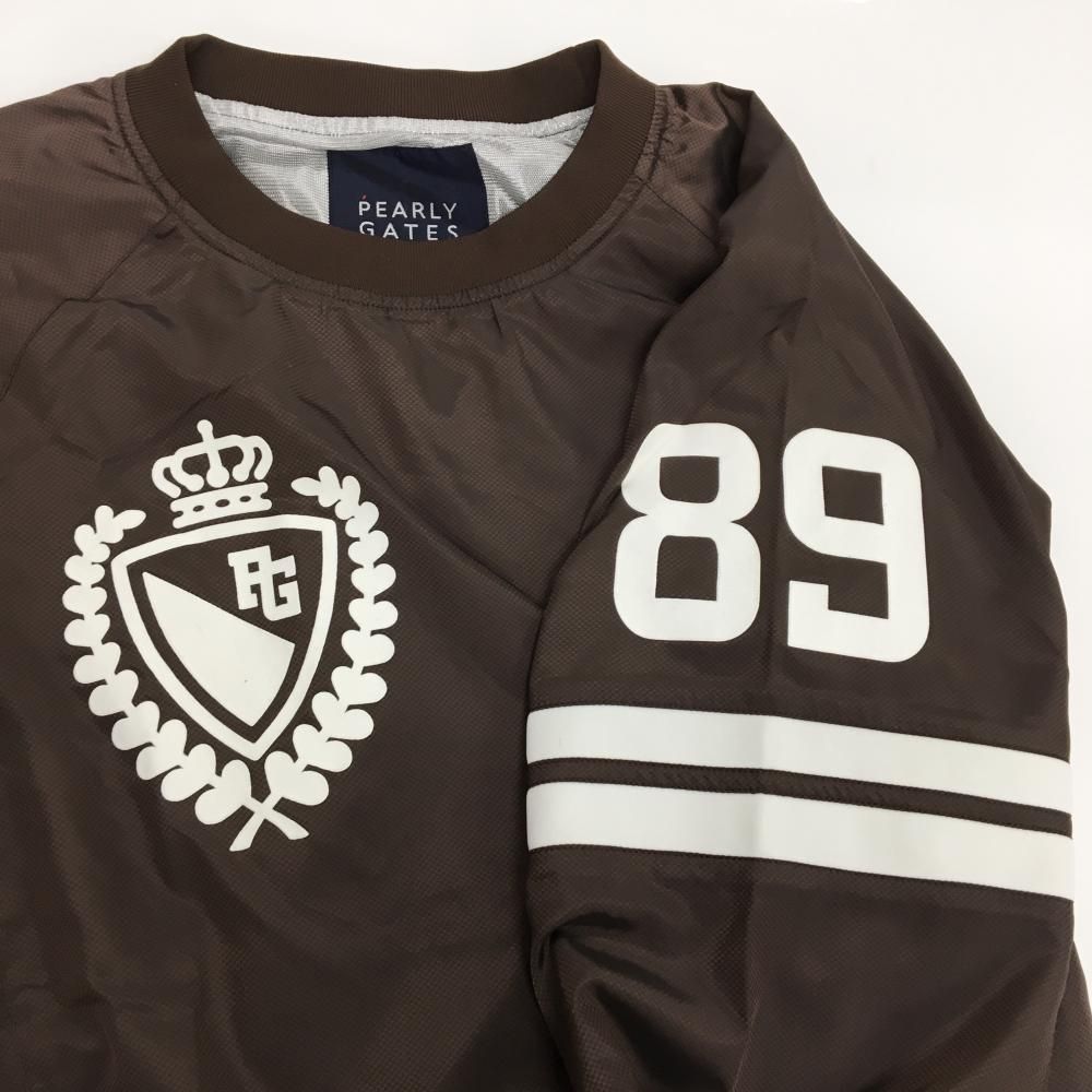 超美品】パーリーゲイツ スニード ブラウン×白 蓄熱裏地 フロッキー