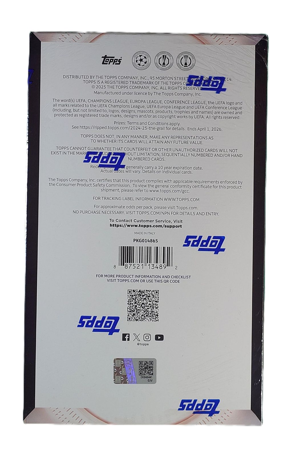 2025-25 Topps UEFA Club Competitions - Hobby Box トップス クラブ コンペティション ホビーボックス 並行輸入品