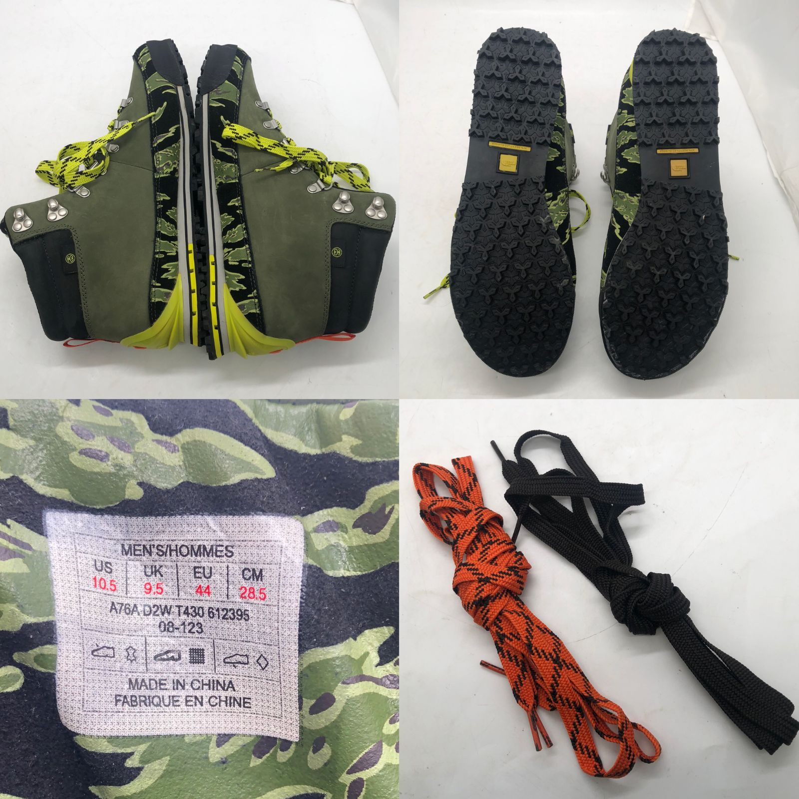  I 790 THE NORTH FACE Undefeated Stussy Back To Berkeley Bootトレッキングブーツ オリーブグリーン タイガーカモ 28 5㎝ ma ワークブーツ ブーツ 革靴