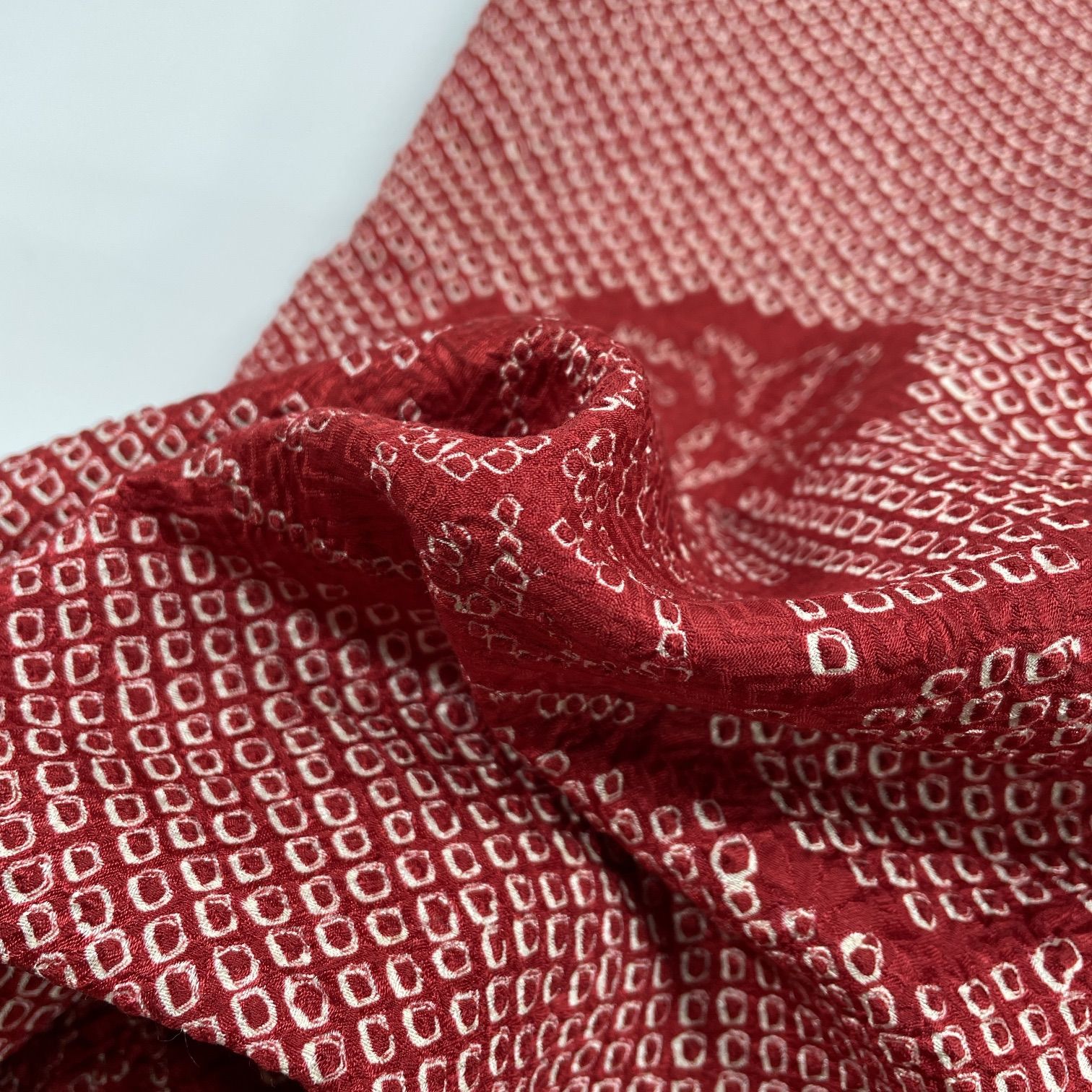 正絹総絞り長羽織 手縫い仕立て 美品 着物上級者にも身丈102 桁67