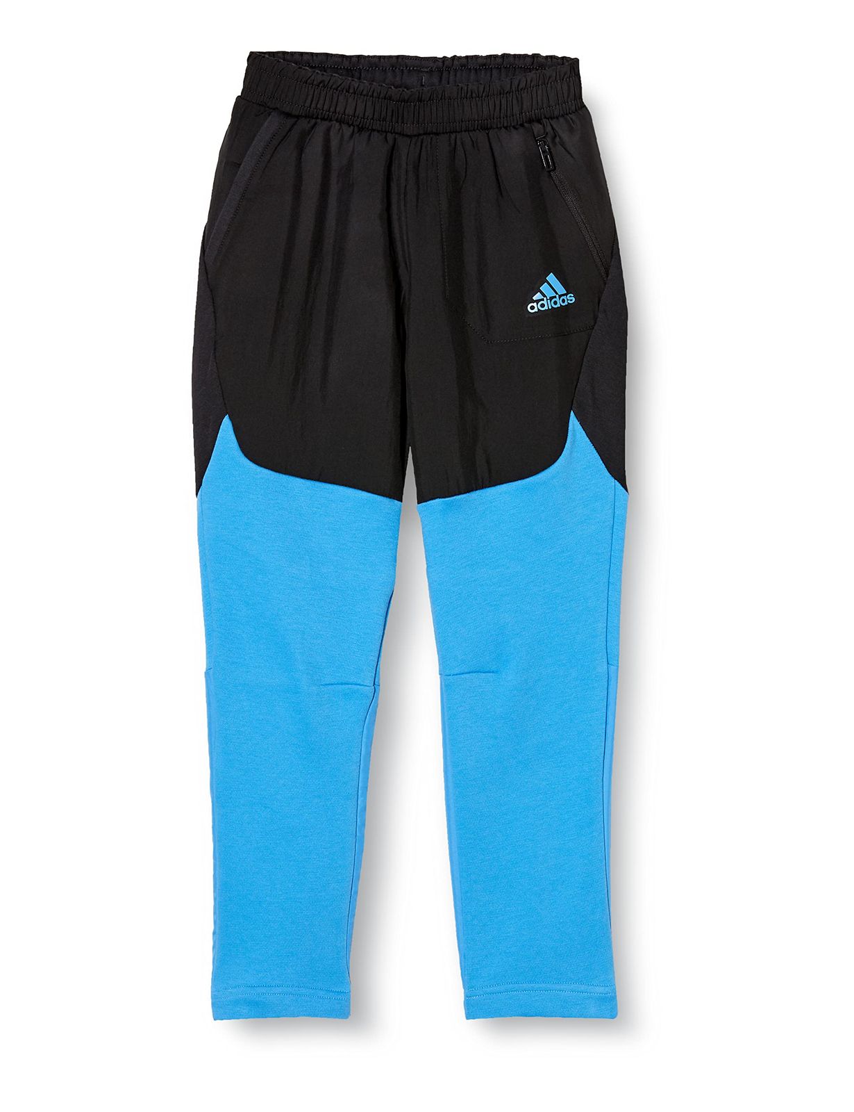 [アディダス] スウェット キッズ デザイン フォー Gameday パンツ HO075 ブラック/パルスブルー (HN8431) 150 [ブラック/パルスブルー (HN8431)] [150]