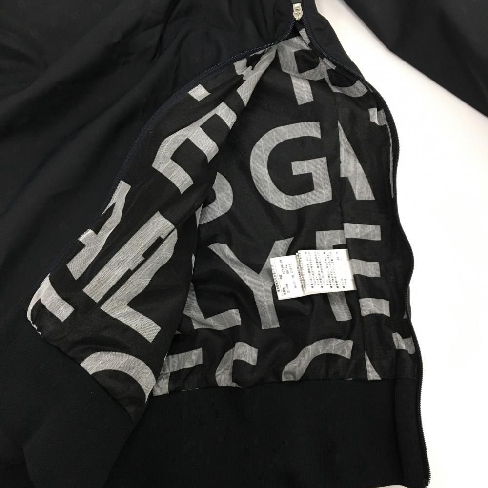 美品】パーリーゲイツ スニード 黒 ロゴ地模様 蓄熱裏地 ブルゾン