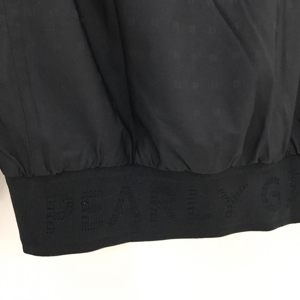 美品】パーリーゲイツ スニード 黒 ロゴ地模様 蓄熱裏地 ブルゾン