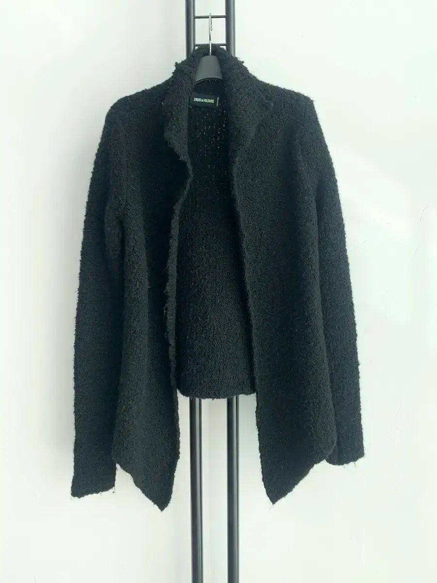 ZADIG-VOLTAIRE ザディグ エ ヴォルテール ブラック ラナウール ブークレ カーディガン