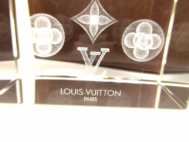 ルイヴィトン LOUIS VUITTON モノグラム クリスタル ペーパーウェイト