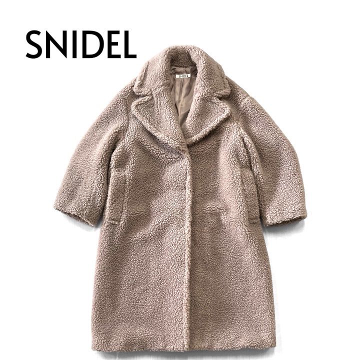 新品タグ付き♡SNIDEL ファーライクボアロングコート テディベア マキシ丈 SNIDEL スナイデル ファーライクボアロングコート テディベア調 羊毛