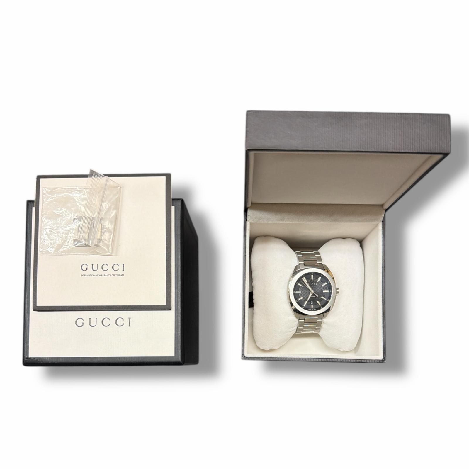 GUCCI クォーツ時計 腕時計 グッチ 142.3 シルバー F 1502 M