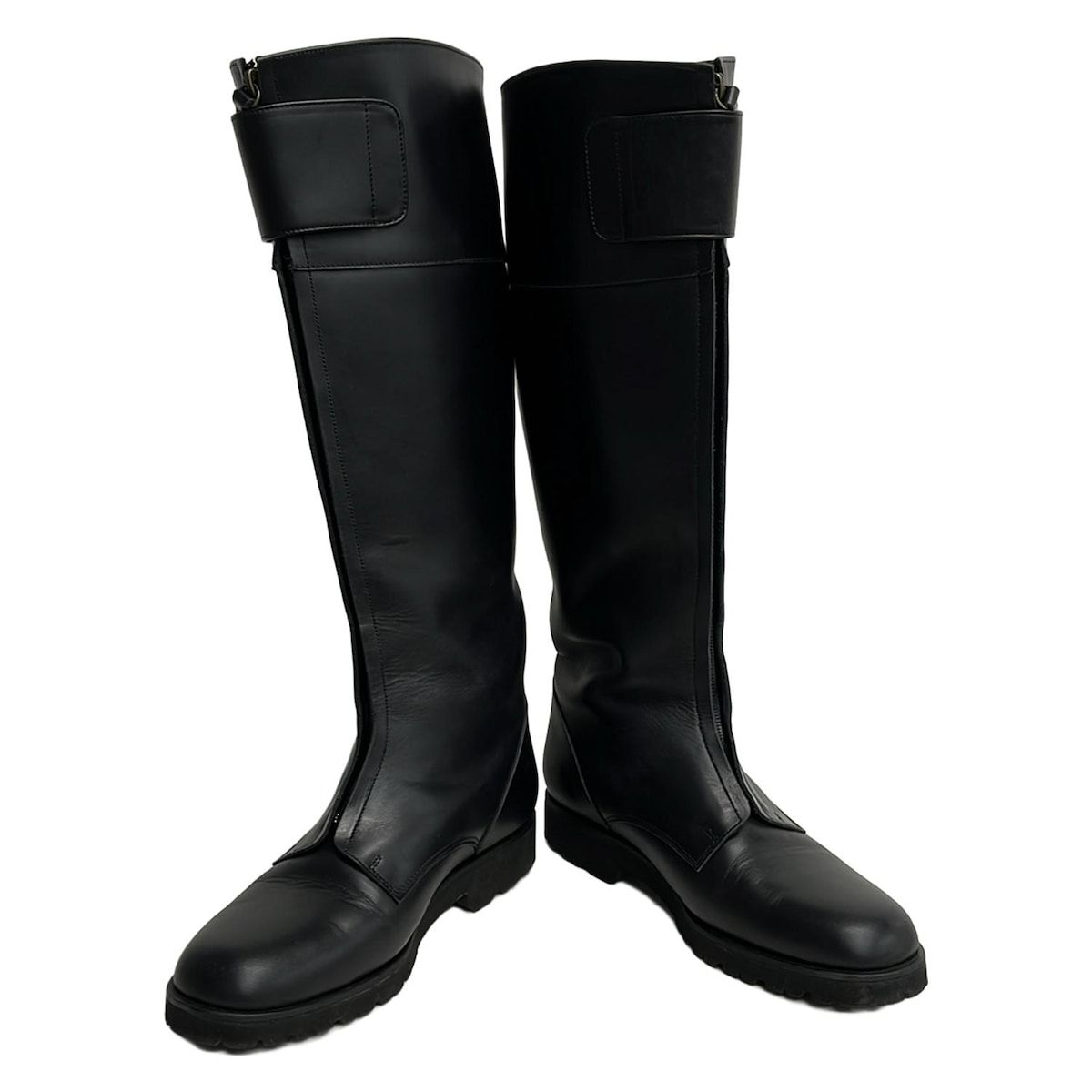 chausser ショセ ロングブーツ 25 レディース - 黒 レザー