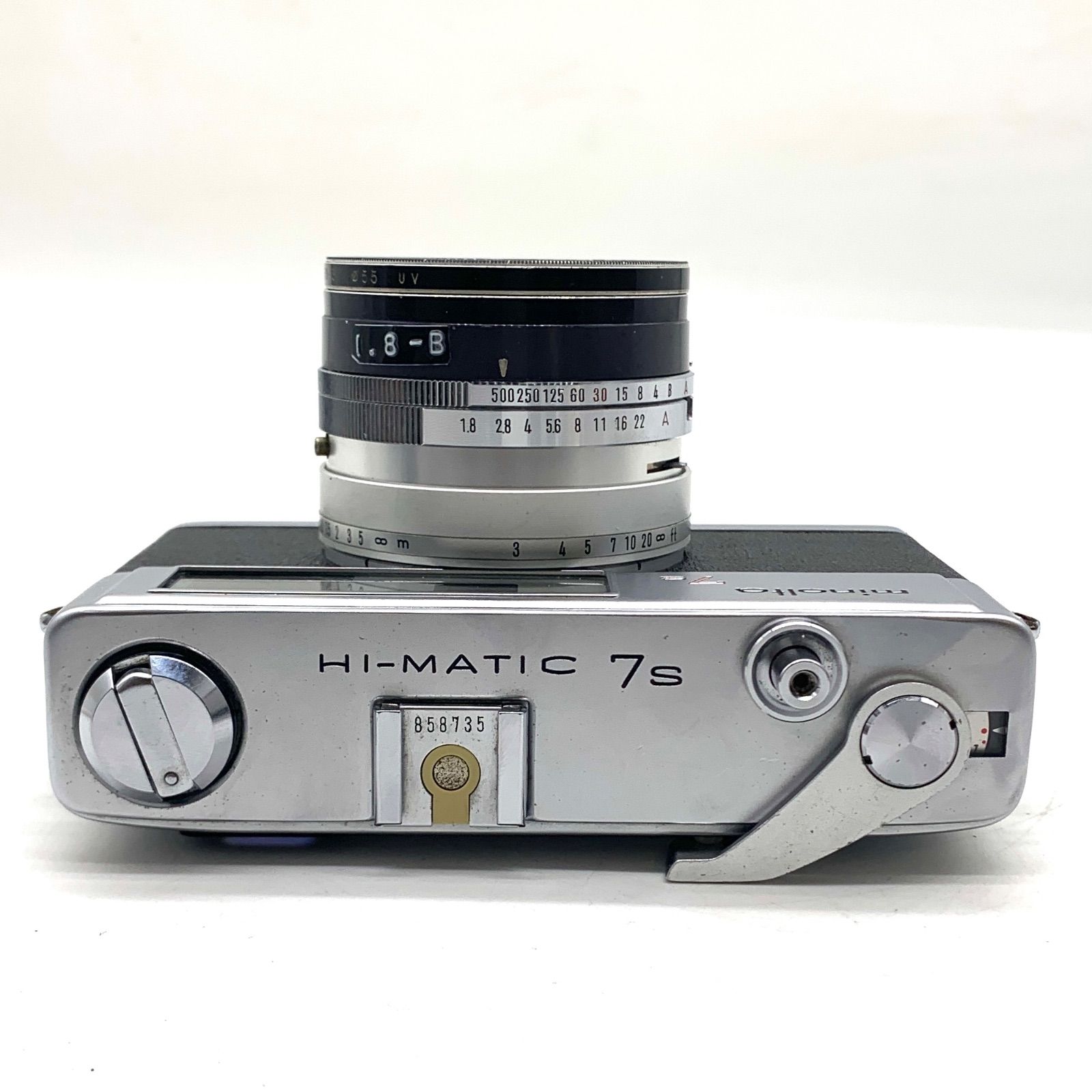 動作未確認】MINOLTA フィルムカメラ HI-MATIC 7s ROKKOR-PF 1:1.8 f