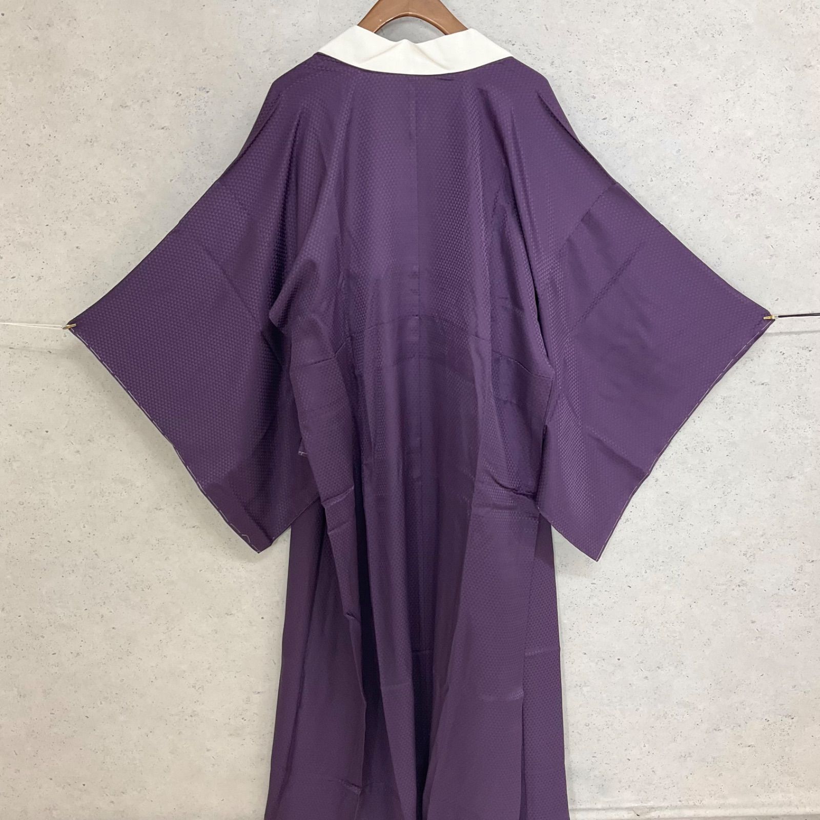 kimono+one◇未使用同然◇長襦袢◇正絹◇仕付け糸付き◇単衣◇袖無双