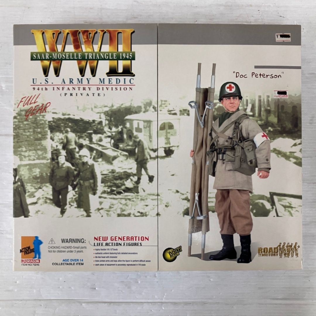 ドラゴン 1 6 WWII U.S. ARMY MEDIC 94 th PRIVATE Doc Peterson アクションフィギュア