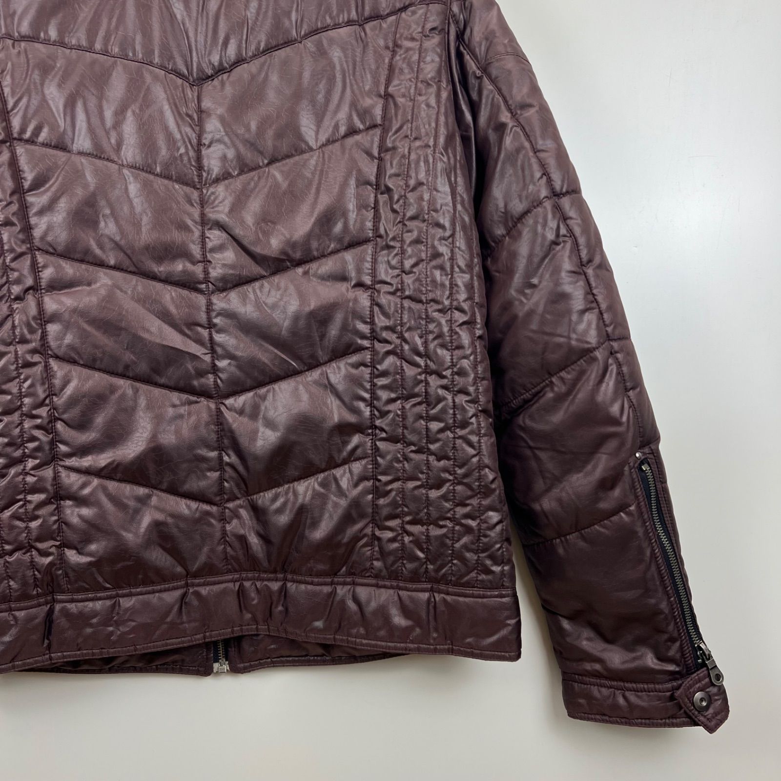 MOSSIMO 00s y2k archive PUFF shiny jacket XL モッシモ ナイロン