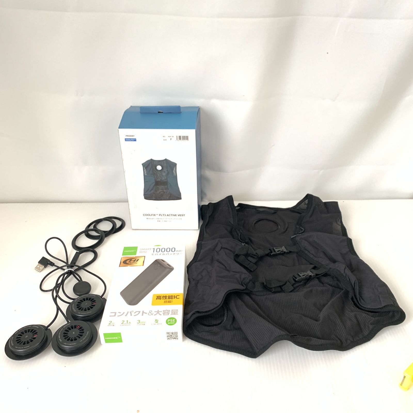 中古】冷却ベスト COOLFIX PLT3 ACTIVE VEST N24-38 sizeF M71218-3