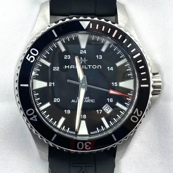 中古】HAMILTON カーキ ネイビー スキューバ Scuba Auto H823350