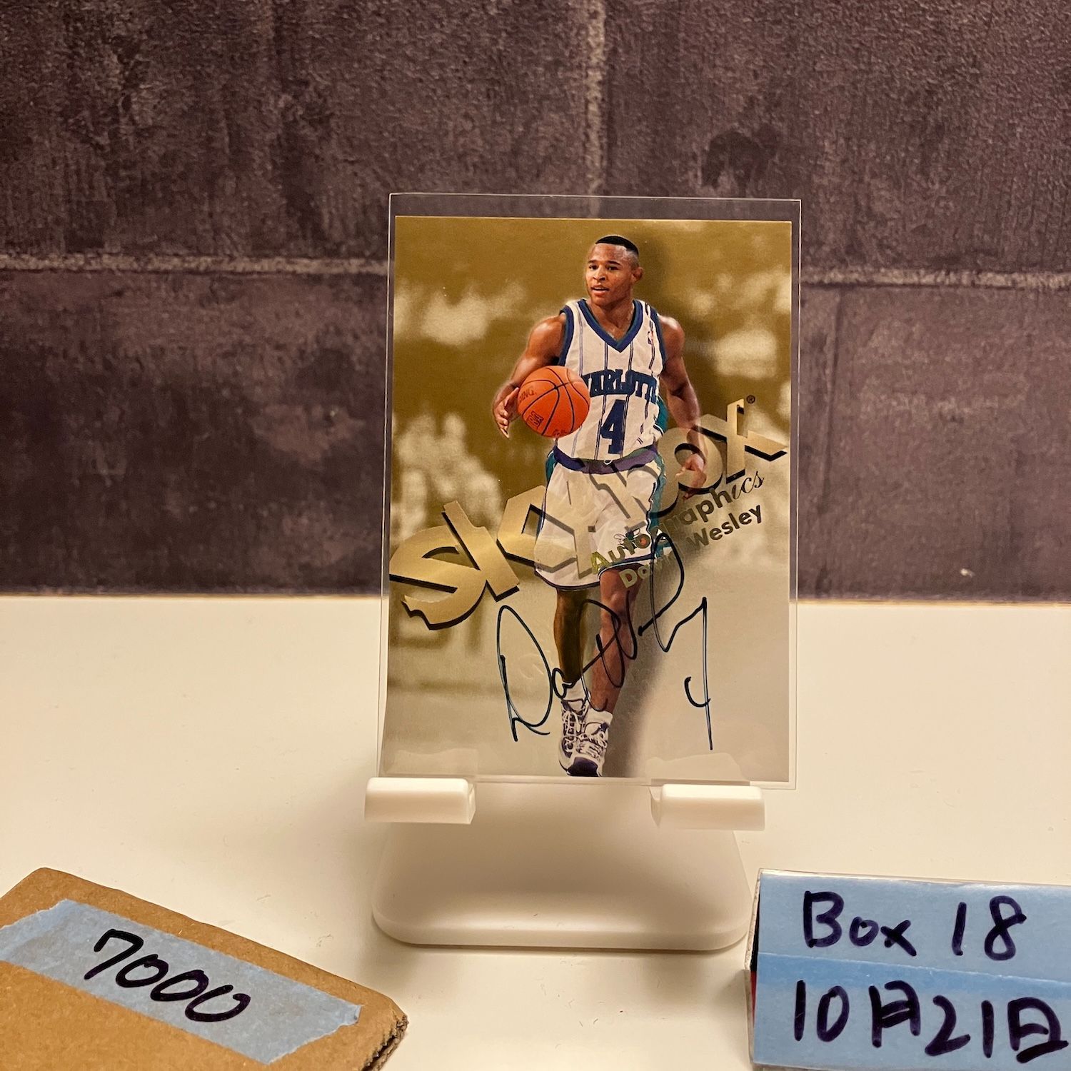 Devin Townsend 限定BOX 直筆サイン付 1998 SkyBox Autographics David Wesley 直筆サインカード CHARLOTTE