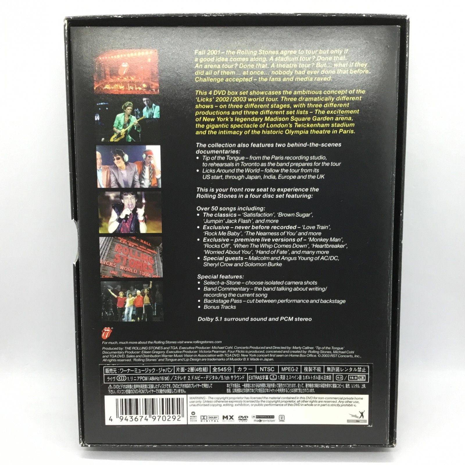 ☆ザ・ローリング・ストーンズ / フォー・フリックス (4DVD) WPBR