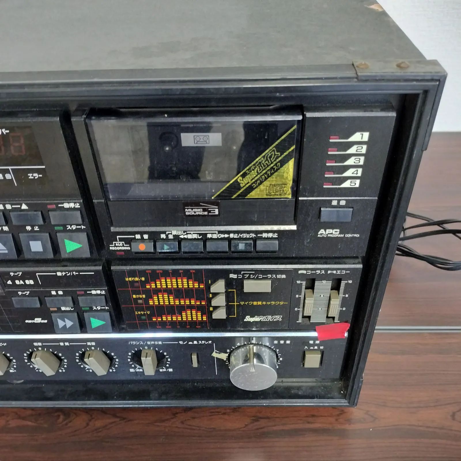 ジャンク品】カラオケデッキ （クラリオン株式会社 MW-8000A） ※現地