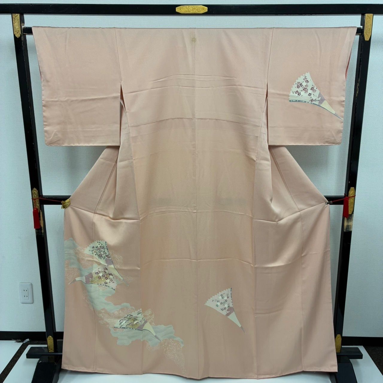 付下げ 高島屋お誂え 裄65.5 金彩 友禅 上品な染め 紋無し 正絹 着物