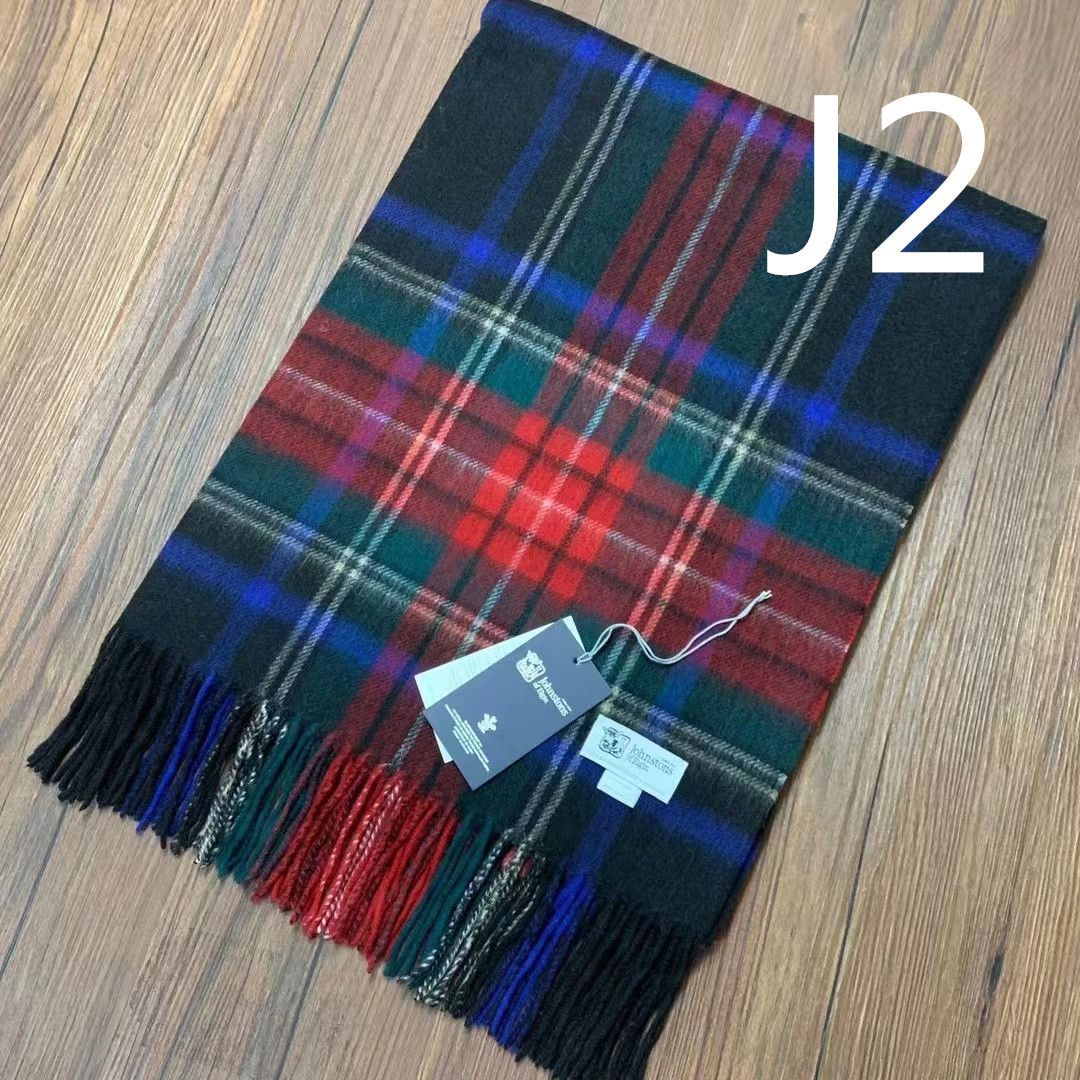 ジョンストンズ オブエルガン カシミヤ100％ 大判ストール 選択