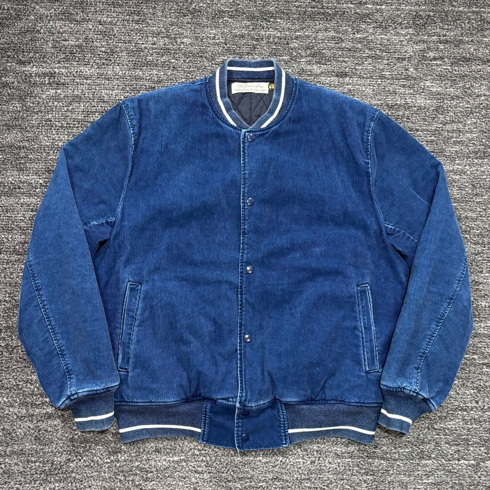 BEAMS PLUS別注 REMI RELIEF コーデュロイスタジャン インディゴ L ビームスプラス レミレリーフ