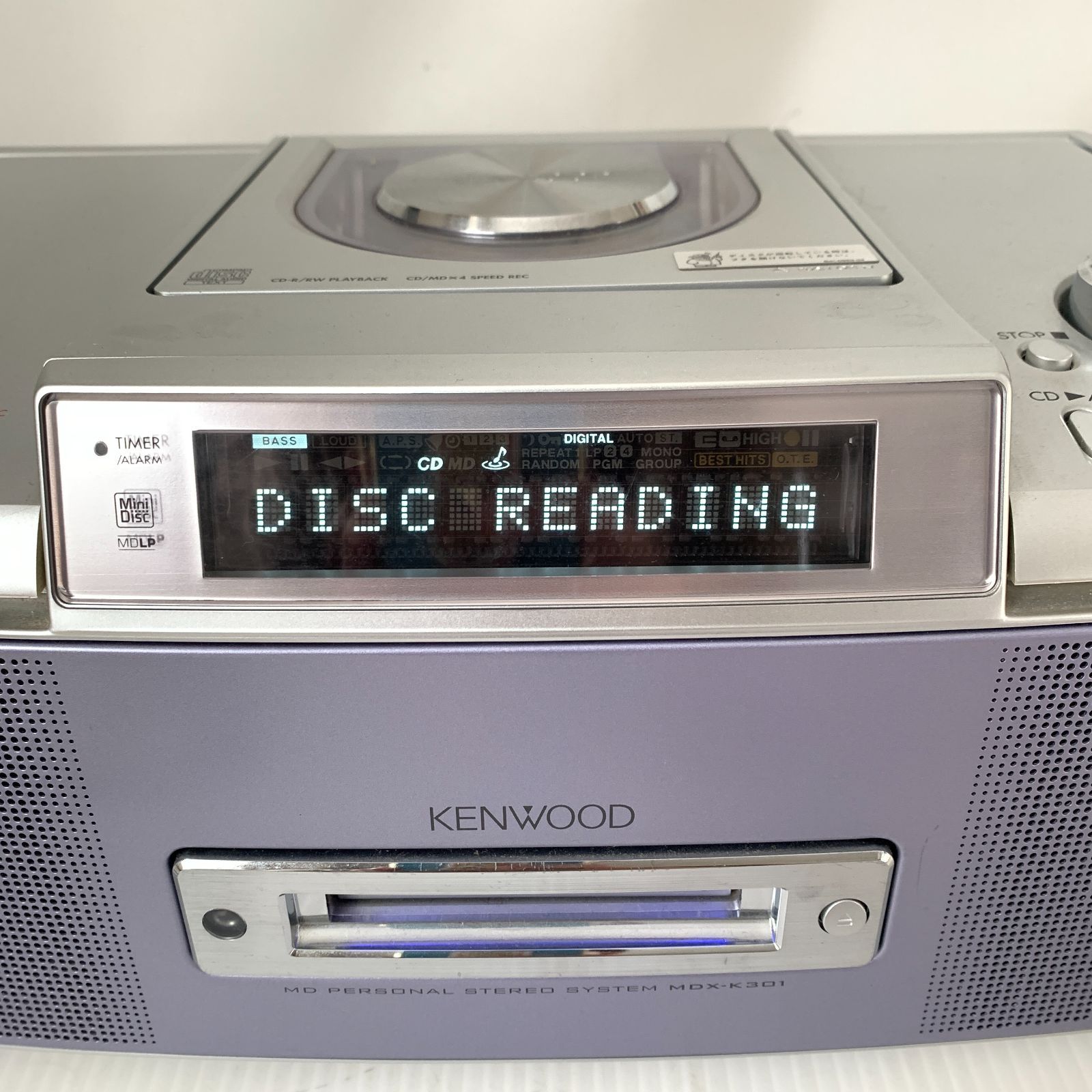 ジャンク・中古】KENWOOD ケンウッド MD/CDコンポ MDX-K301 2002年製