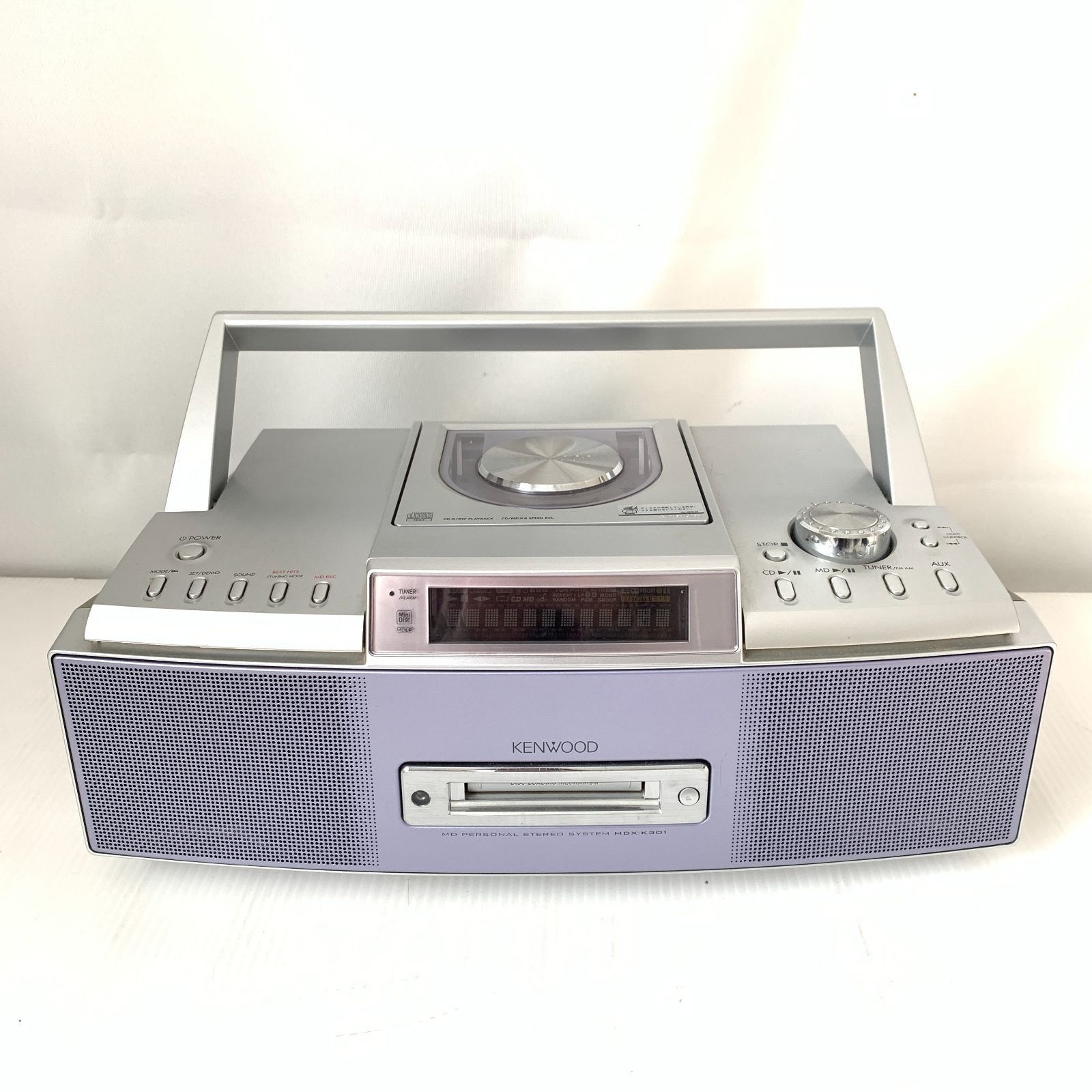 ジャンク・中古】KENWOOD ケンウッド MD/CDコンポ MDX-K301 2002年製