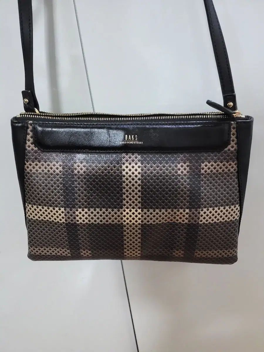DAKS チェック クロスバック ブラック レディース バッグ